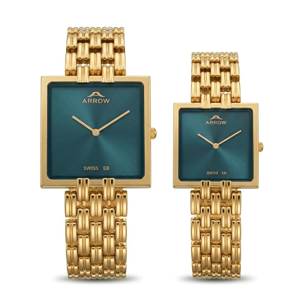 arrow-premium-classic-couple-watch-set-stainless-steel-3-atm-water-resistant-big-0