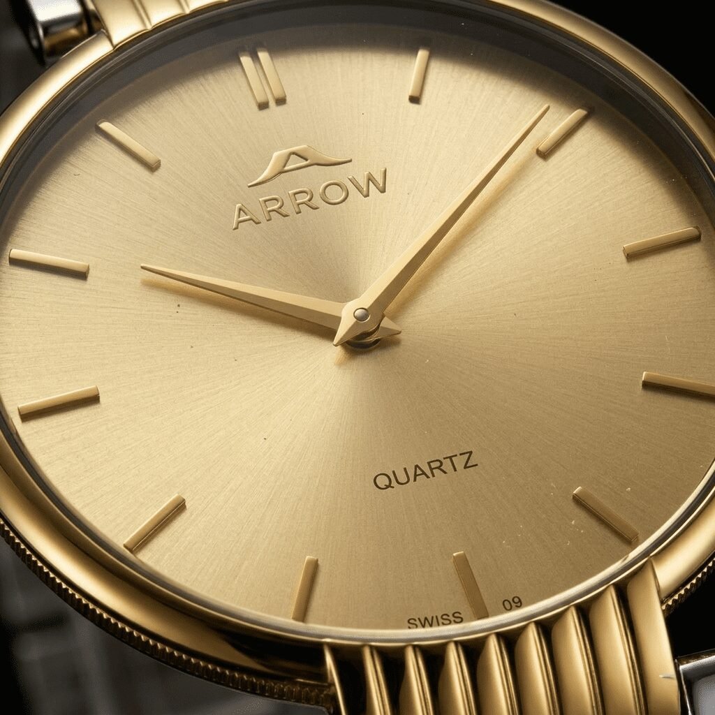 arrow-premium-classic-couple-watch-set-luxury-stainless-steel-watches-for-men-women-quartz-movement-special-dome-glass-30m-water-resistant-big-1