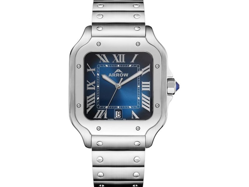 arrow-mens-watch-ar-5602-premium-stainless-steel-square-dial-with-roman-numerals-sapphire-glass-date-display-30m-water-resistant-elegant-d