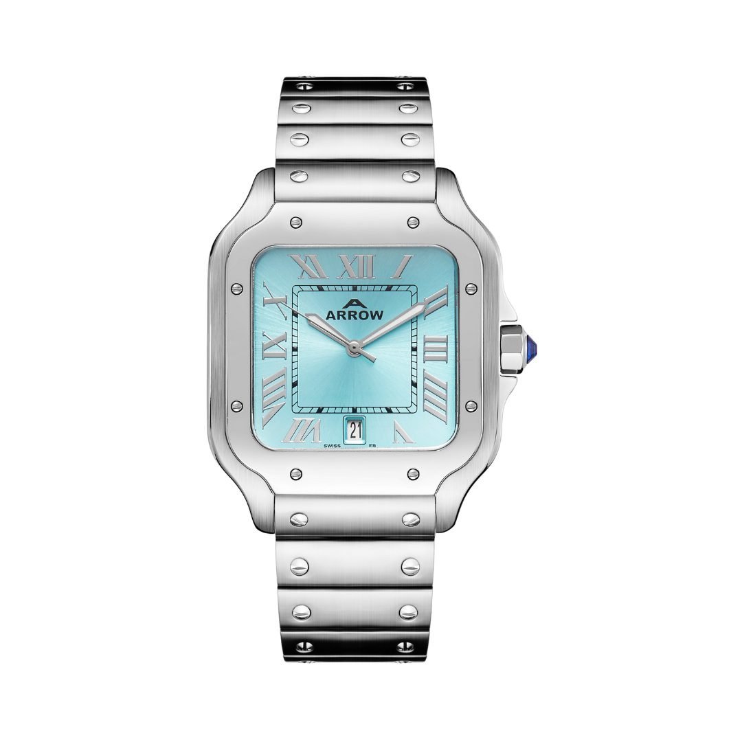 arrow-mens-watch-ar-5602-premium-stainless-steel-square-dial-with-roman-numerals-sapphire-glass-date-display-30m-water-resistant-elegant-d-big-0