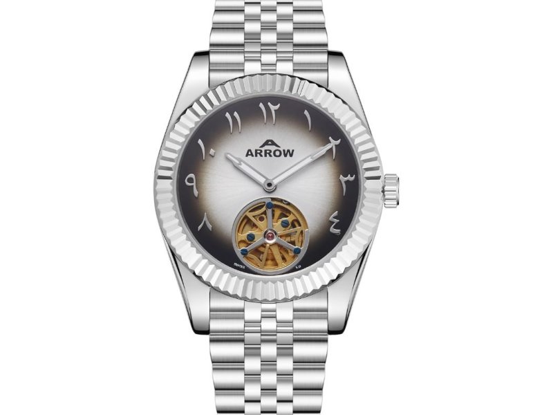 arrow-mens-automatic-watch-ar-5600-luxury-stainless-steel-arabic-numerals-dial-sapphire-glass-30m-water-resistant-stylish-durable-design-1