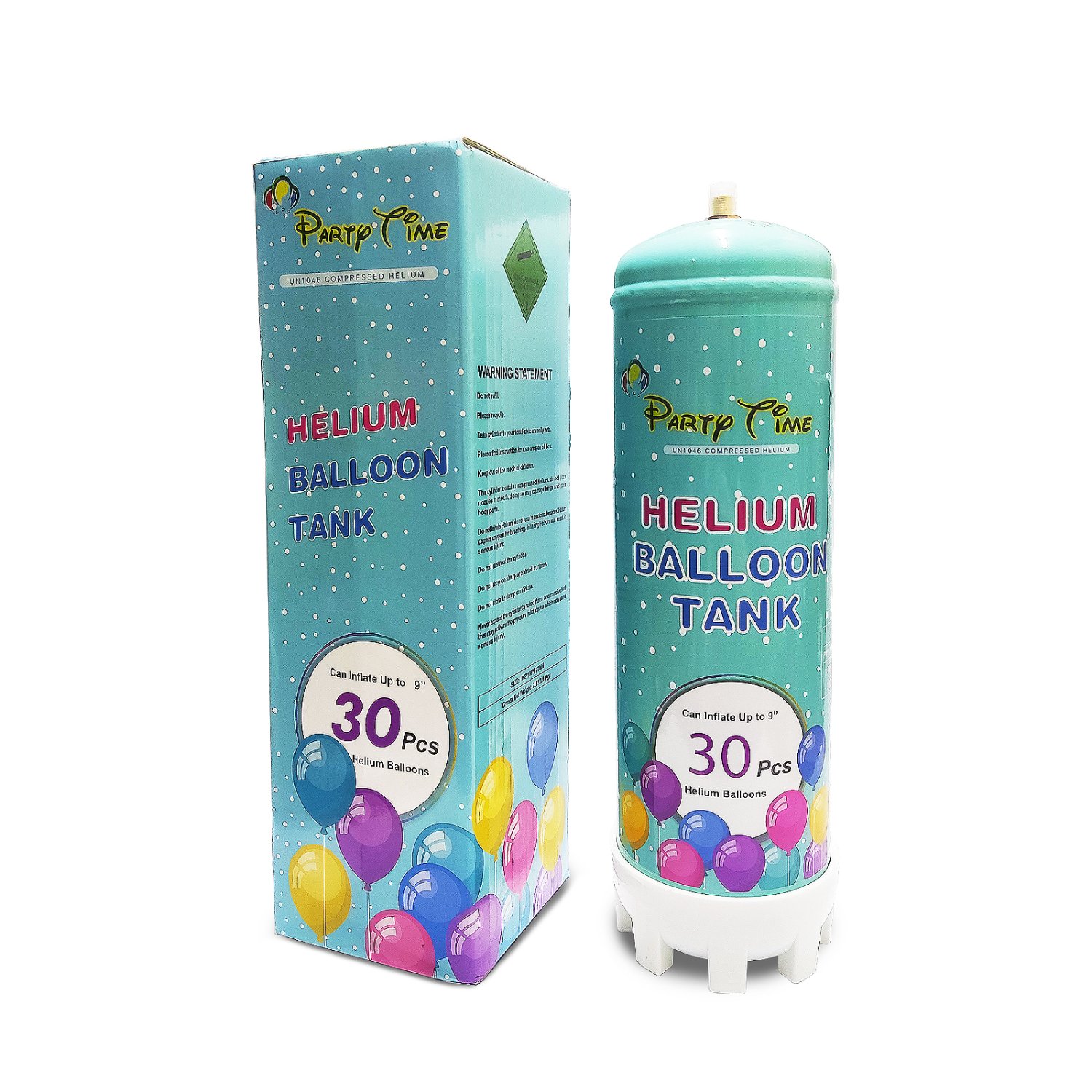 party-time-disposable-helium-tank-30pcs-of-9-latex-balloons-big-0