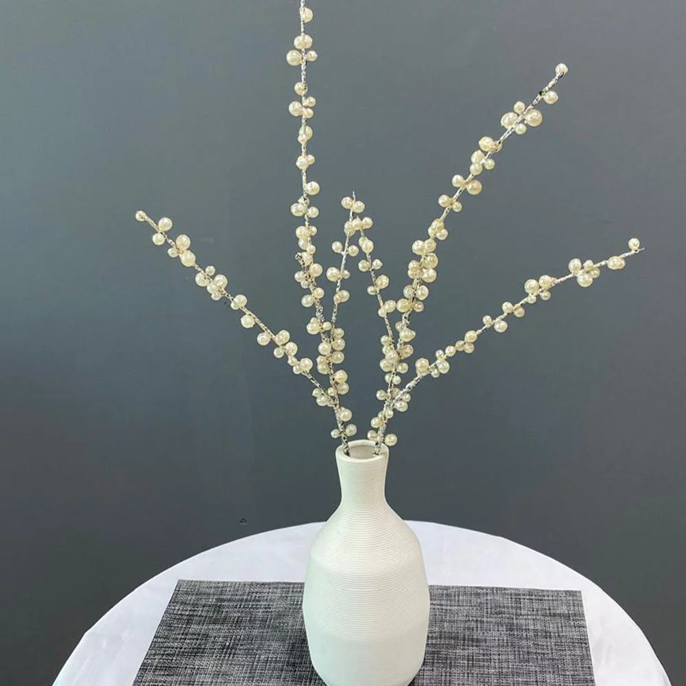 artificial-pearl-berry-branch-ivory-without-vase-yatai-big-0
