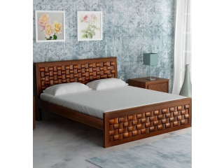 New Queen Size Wood Bed With Mattress