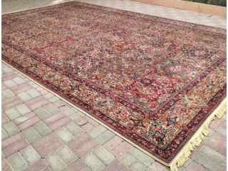 Vintage Kerman rug extra large 11x18