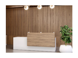 Office Reception Desk counter Table cutim made