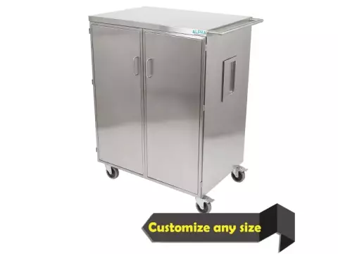 stainless-steel-trolley-with-double-swing-doors